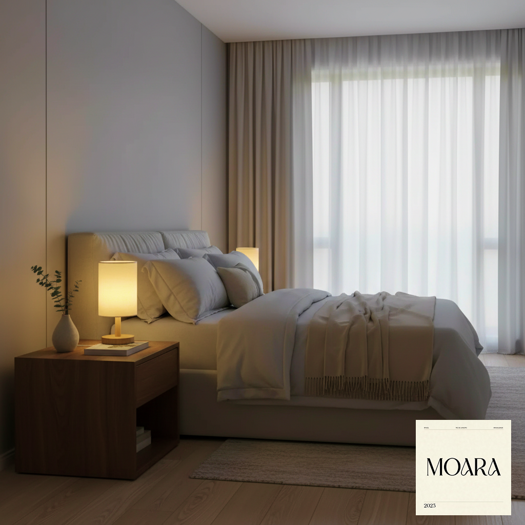 Abajur MOARA Rio Minimalista Zen